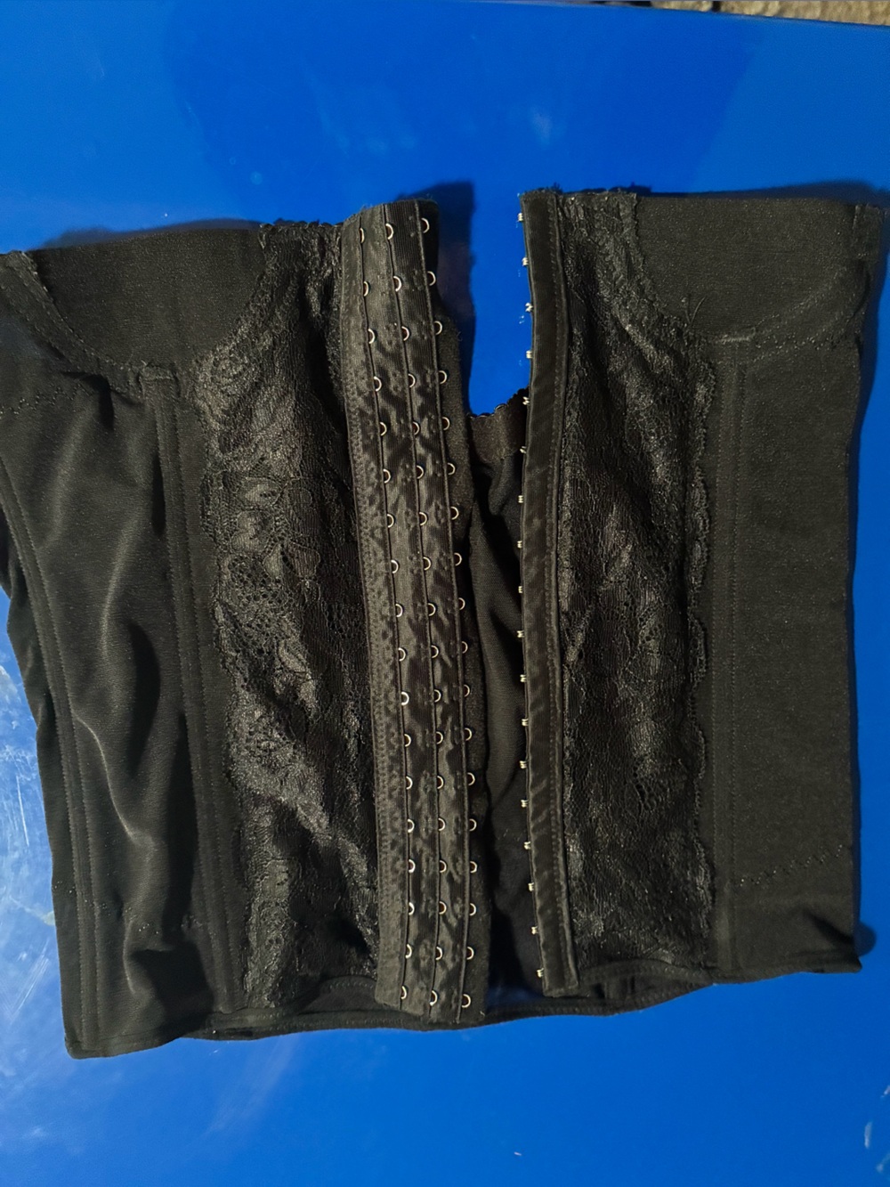 Rare vintage Black Women's Shapewear Waist trainer lace Xxl